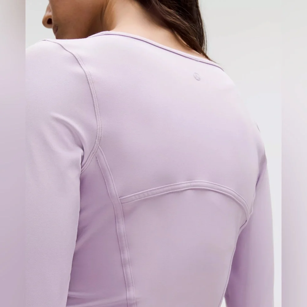 NWT Lululemon Waist-Seamed Nulu Long-Sleeve Shirt - Lilac Ether - 6 - Picture 5 of 12
